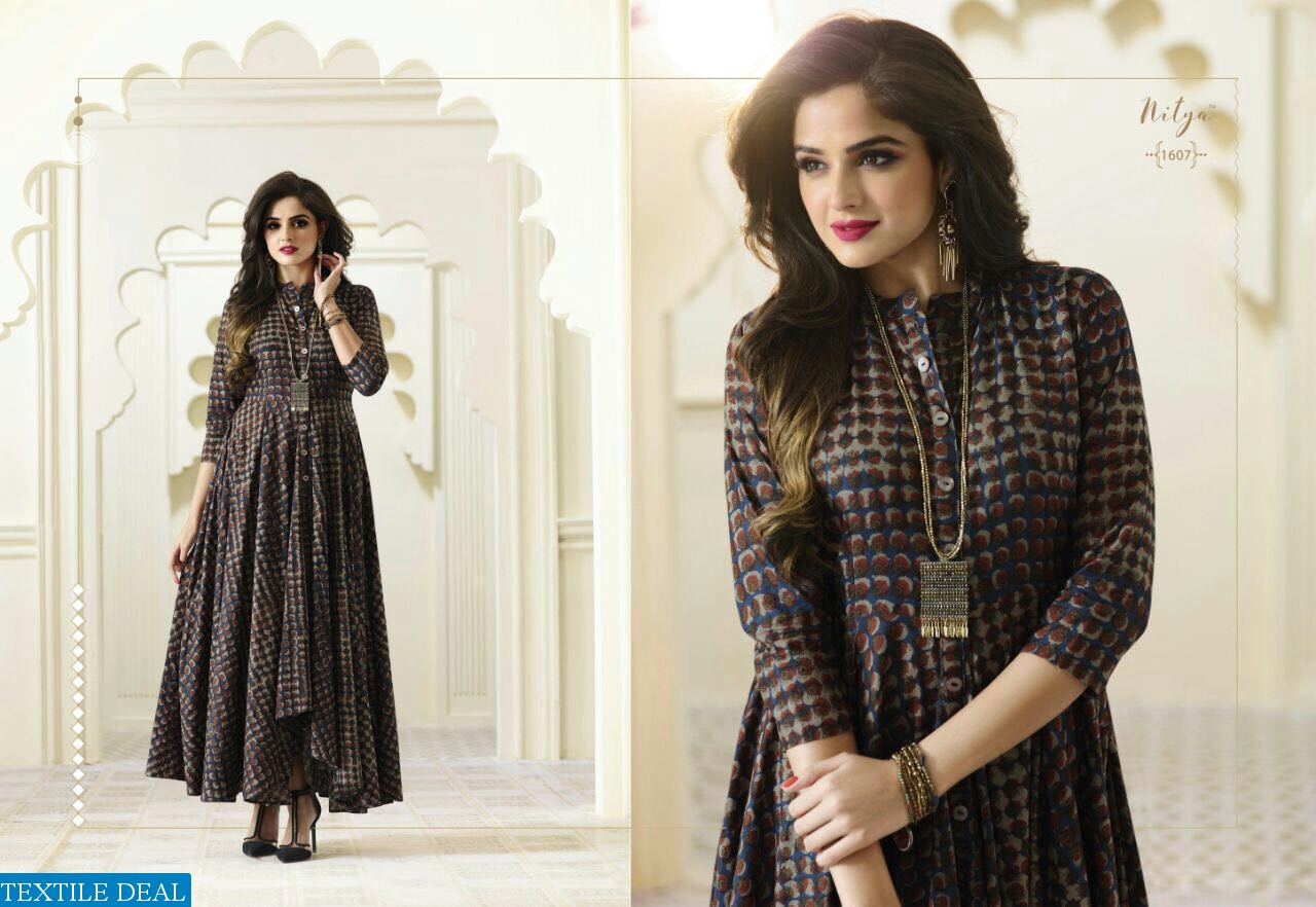 LT nitya Kurtis 1601 Series Ready made anarkali kurtis